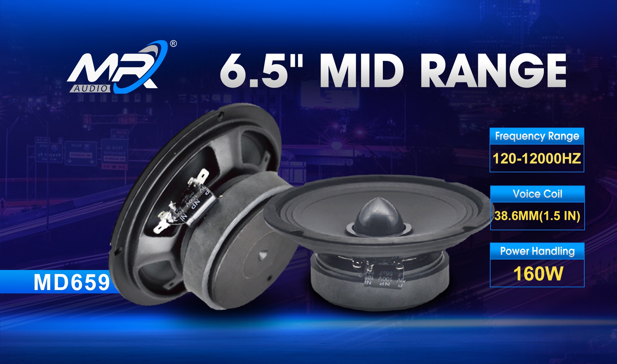 6.5 INCH MID RANGE SPEAKER