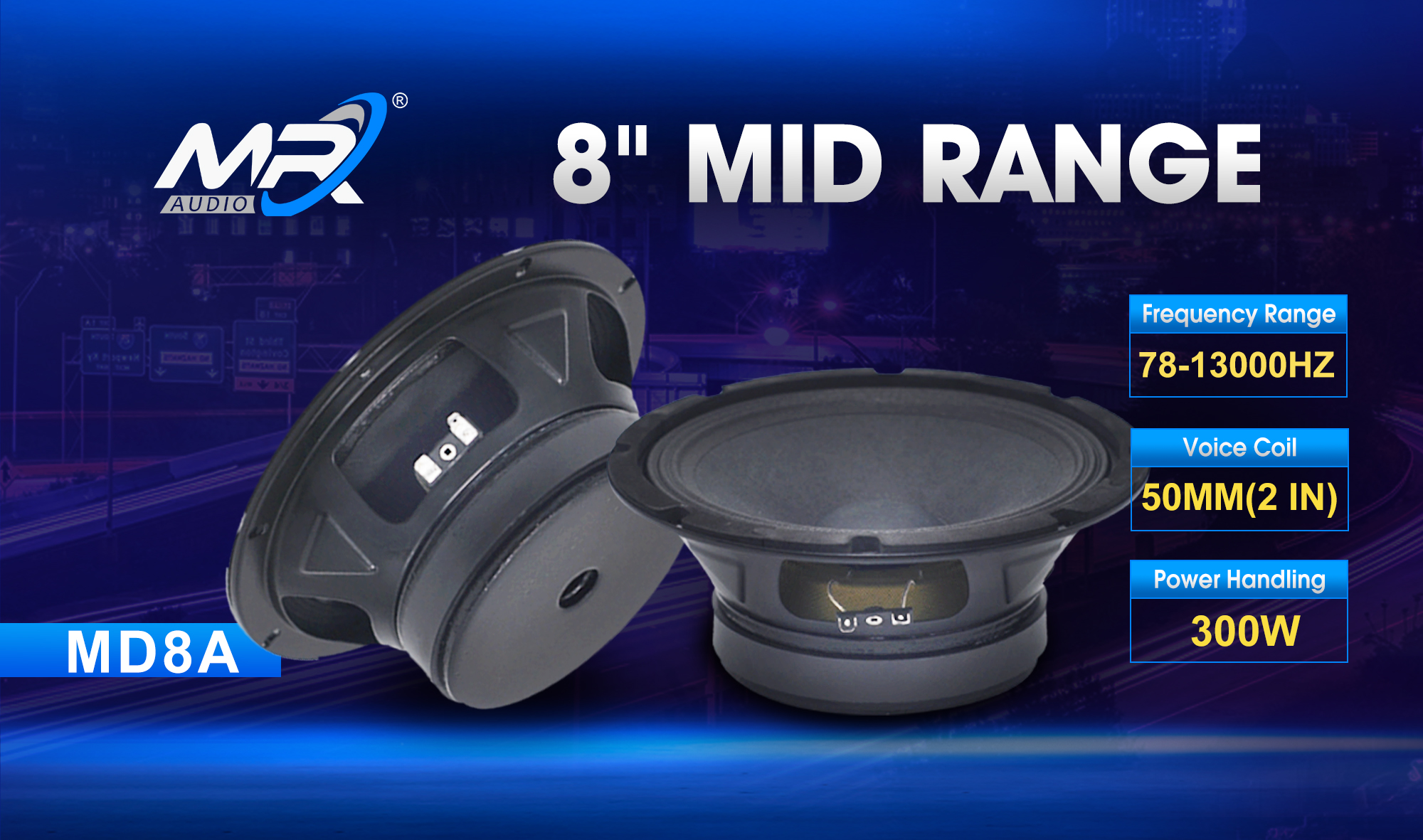 8 INCH MID RANGE SPEAKER