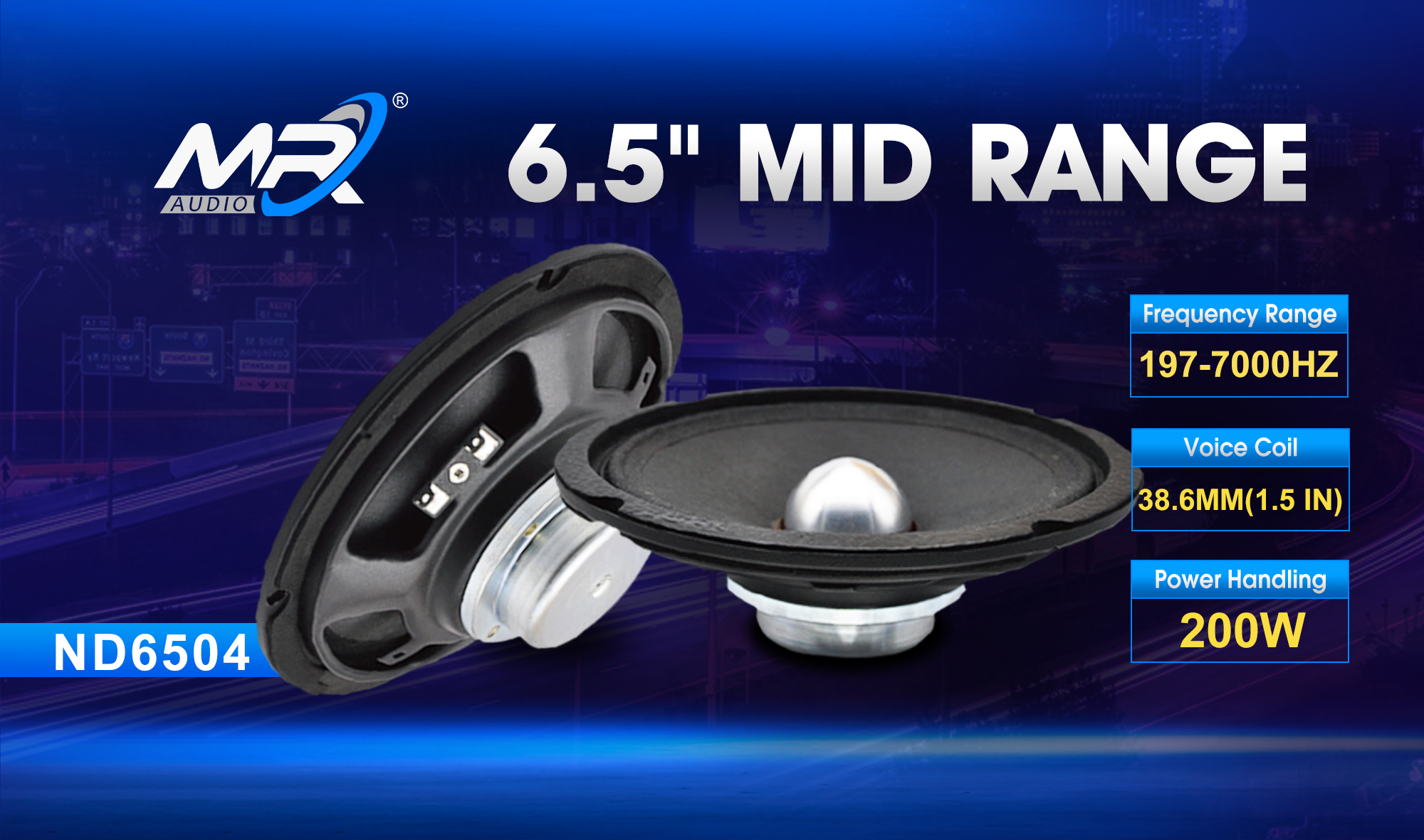6.5 INCH MID RANGE SPEAKER
